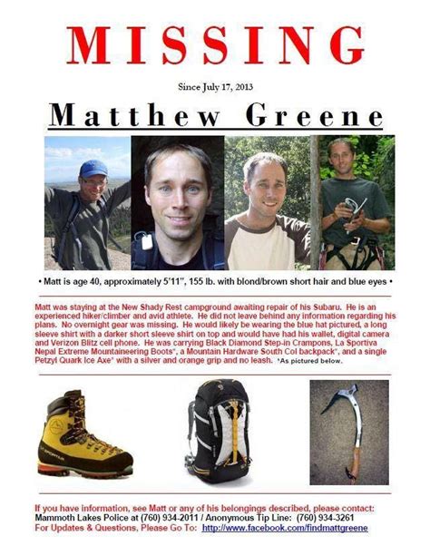 Fossett&39;s remains were found in 2008 in California along the Eastern Sierra Nevada, and his disappearance as well as a history of more . . Sierra nevada disappearances